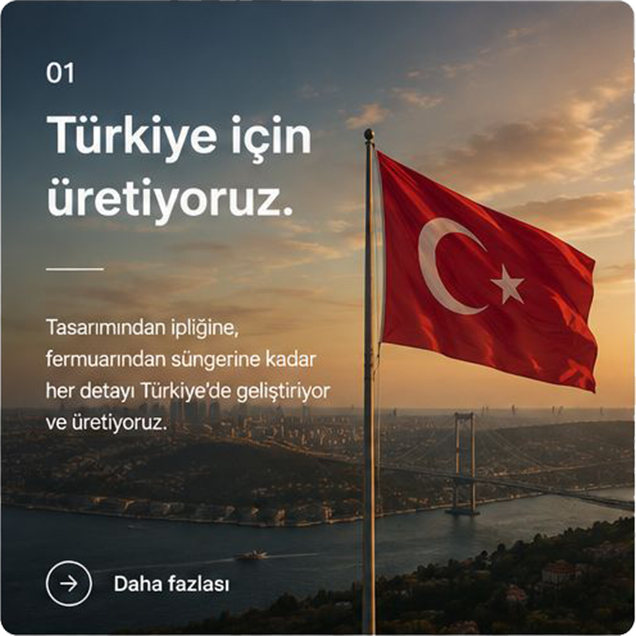 Türkiye için üretiyoruz.